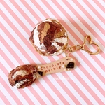 『OYATSU・IRO』〜これがわたしのお気に入り♡いつものフレーバーで♡〜　アイスクリームキーホルダー ／チョコマーブル