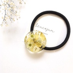 green flower ヘアゴム