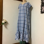 ハーフリネン　ワンピース💕