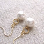 《再販》コットンパール シンプルピアス