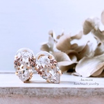 Swarovski pierce/earring スワロフスキー大粒クリスタルイヤリング/ピアス 14×10mm