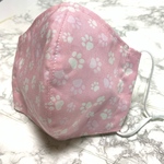 肉球柄　夏物　冷感　マスク