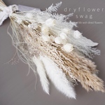 dryflower swag  ドライフラワースワッグ 花束　ホワイトベージュ　ホワイトスワッグ