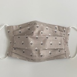 【夏用】冷感プリーツマスク／フィルターポケット付き　フィールドフラワー②