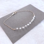 " simple " pearl bracelet 14kgf 
