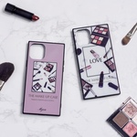 MAKE UP スクエア型フルカバー強化ガラスケース [iPhoneケース] iPhone11/11Pro/11ProMax