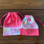 SALE☆ピンクちょうちょの巾着セット☆