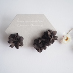 コバナアシンメトリー　イヤリング　ブラック