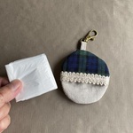 レジ袋ホルダー　丸チェック