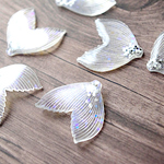New！８個　★　　人魚のしっぽチャーム　アクリルチャーム　
