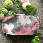 new北欧柄　グレーピンク花🌸舟形