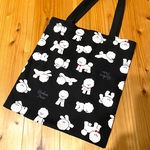 ★再販★ビションのトートバッグ♪収納ポケット付き-ブラック-