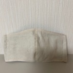 ひんやりマスク　接触冷感　ＵＶカットマスク 抗菌消臭　大きめロングサイズ　きなり綿麻