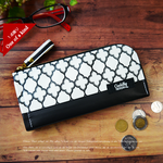 【１点限り】モロッカン White L字ファスナー 長財布