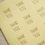 100枚 クリアシール  2.3ｍｍ Thank You プレゼント 梱包 サンキュー