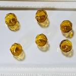 ●2コ● GLAS CLEAR BROWN FACETED BEADS