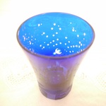 星空の街のタンブラー（流れ星あり）