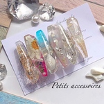crystal〜flowerバレッタ　sea