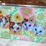 ペットの似顔絵クリアポーチ Sサイズ