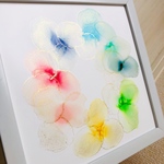 アルコールインクアート  額縁付き送料無料‥+*