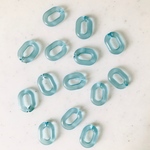 Clear Light Blue Chain Connectors