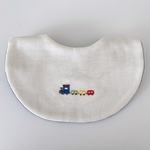 電車の刺繍 スタイ
