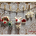 クリスマスオーナメントセット(白うさぎ）