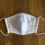 ドット柄立体マスク　グレー