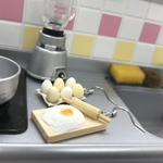 リニューアル　たまごパックと小麦粉のピアス
