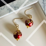 和柄玉(赤)ピアス