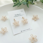 【再販です】ワイヤーフラワー🌸ピアス、イヤリング