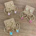 フープスマイル＆夏モチーフピアス