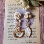 【再販③】white camellia ﾎﾞﾀﾝﾋﾟｱｽ  ﾎﾞﾀﾝ ｲﾔﾘﾝｸﾞ ボタン ぼたん