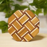 寄木のコンパクトミラー（アイスボックス 捌角ノ弐）
