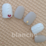 いいね♡2400超え　blanche★ニットネイル❤︎
