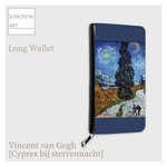 ゴッホ　『糸杉と星の見える道』　長財布　【名画　絵画　アート】【受注生産】