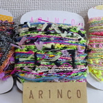 128☆引き揃え糸☆ペラコーン3個セット☆手染め糸☆ラッピング☆arinco
