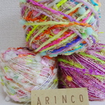 204★引き揃え糸お得セット☆20g×3個★手染め糸★引き揃え★オリジナル★ラッピング糸☆ぽんぽん☆ネオンカラー