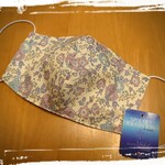 【真夏のマスク】リバティ⭐フェリシテラベンダー⭐アイスコットン⭐接触冷感⭐大人用手作り立体マスク⭐3層構造✨ 