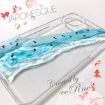 再販×3＊”JAPONESQUE 金魚が泳ぐ 流水” iPhoneケース＊他機種応相談