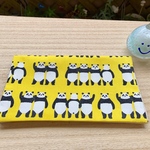 マスクケース　パンダ🐼　イエロー