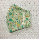 大人かわいいマスク　フラワー柄　花レース付き🌼