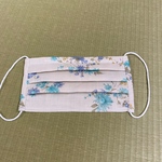 花柄のガーゼマスク