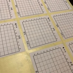 【値下げしました・数量限定】将棋盤シール（試作版）1セット12枚入