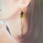  milky way　ロンググリッターピアス／イヤリング
