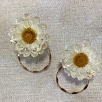 プチプラ♥︎SALE♥︎大ぶりクリアフラワーピアス