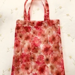 オーガンジー 花柄  エコバッグ  畳めるバッグ サブバッグ 洗えるエコバッグ