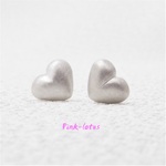  ハート 小さい 丸い silver アレルギーフリー ピアス