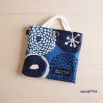 マスクケース（ 仮置き )　* modern bloom　col. navy