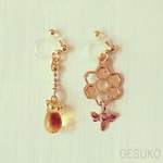 はちみつノンホールピアス(樹脂製）